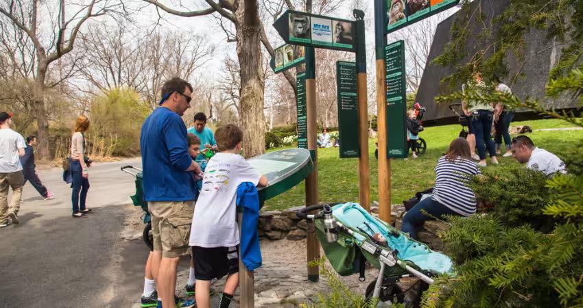 Visitors at Bronx Zoo