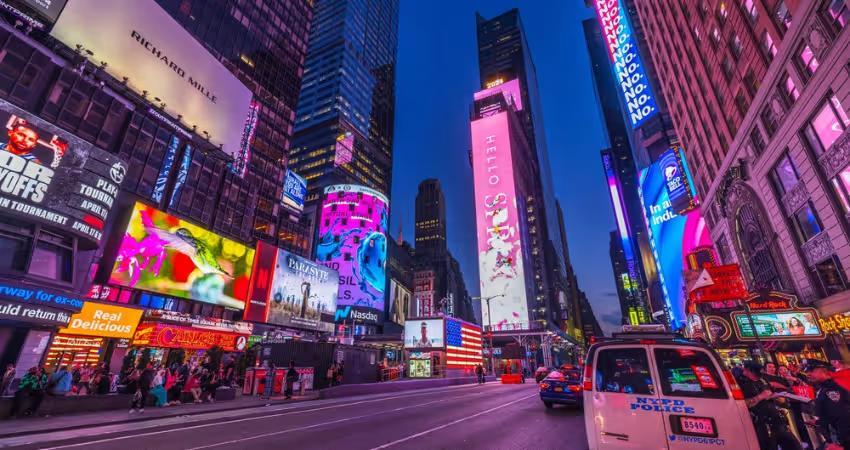 Take a photo at Time Square