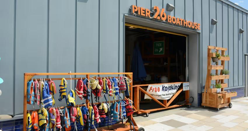 Kayaking at Pier 26 Boathouse