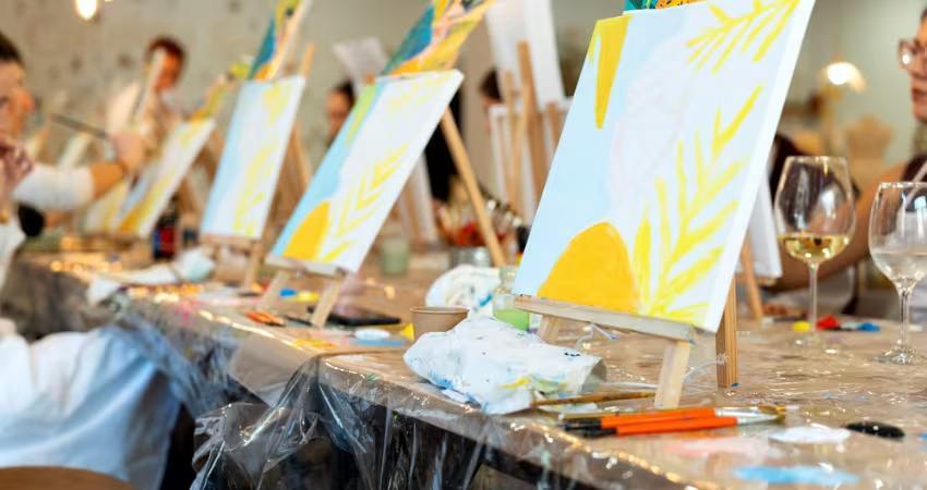 Enjoy Your First Paint & Sip Experience